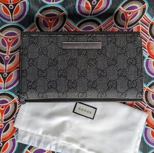 Gucci Hepburn Denim Long Wallet